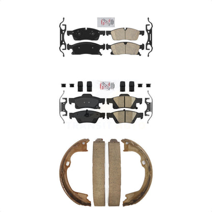 Ceramic Disc Brake Pads Front Rear Kit For Dodge Durango Jeep Grand Cherokee WK