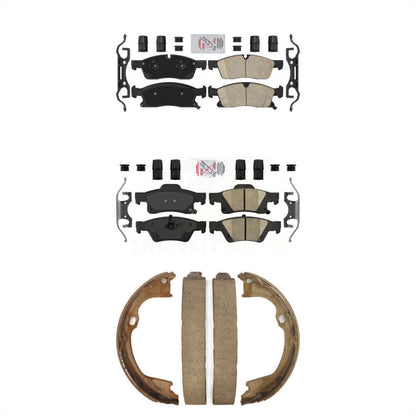Ceramic Disc Brake Pads Front Rear Kit For Dodge Durango Jeep Grand Cherokee WK