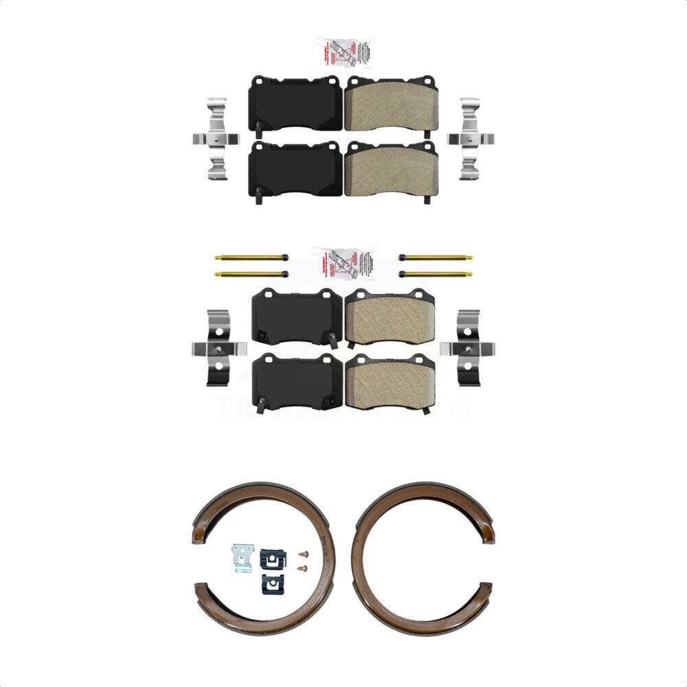 Semi-Metallic Disc Brake Pads Front Rear Kit For Cadillac CTS STS