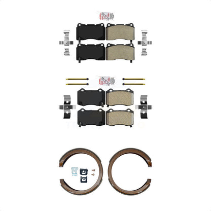 Semi-Metallic Disc Brake Pads Front Rear Kit For Cadillac CTS STS