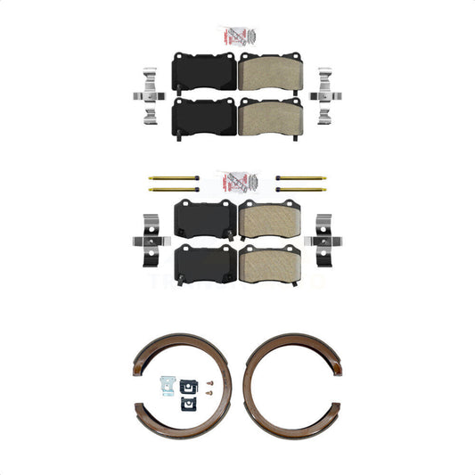 Semi-Metallic Disc Brake Pads Front Rear Kit For Cadillac CTS STS