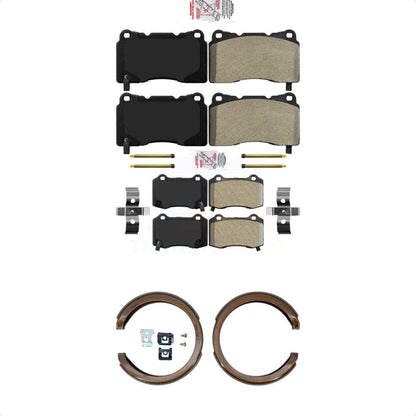 Semi-Metallic Disc Brake Pads Front Rear Kit For Cadillac CTS STS