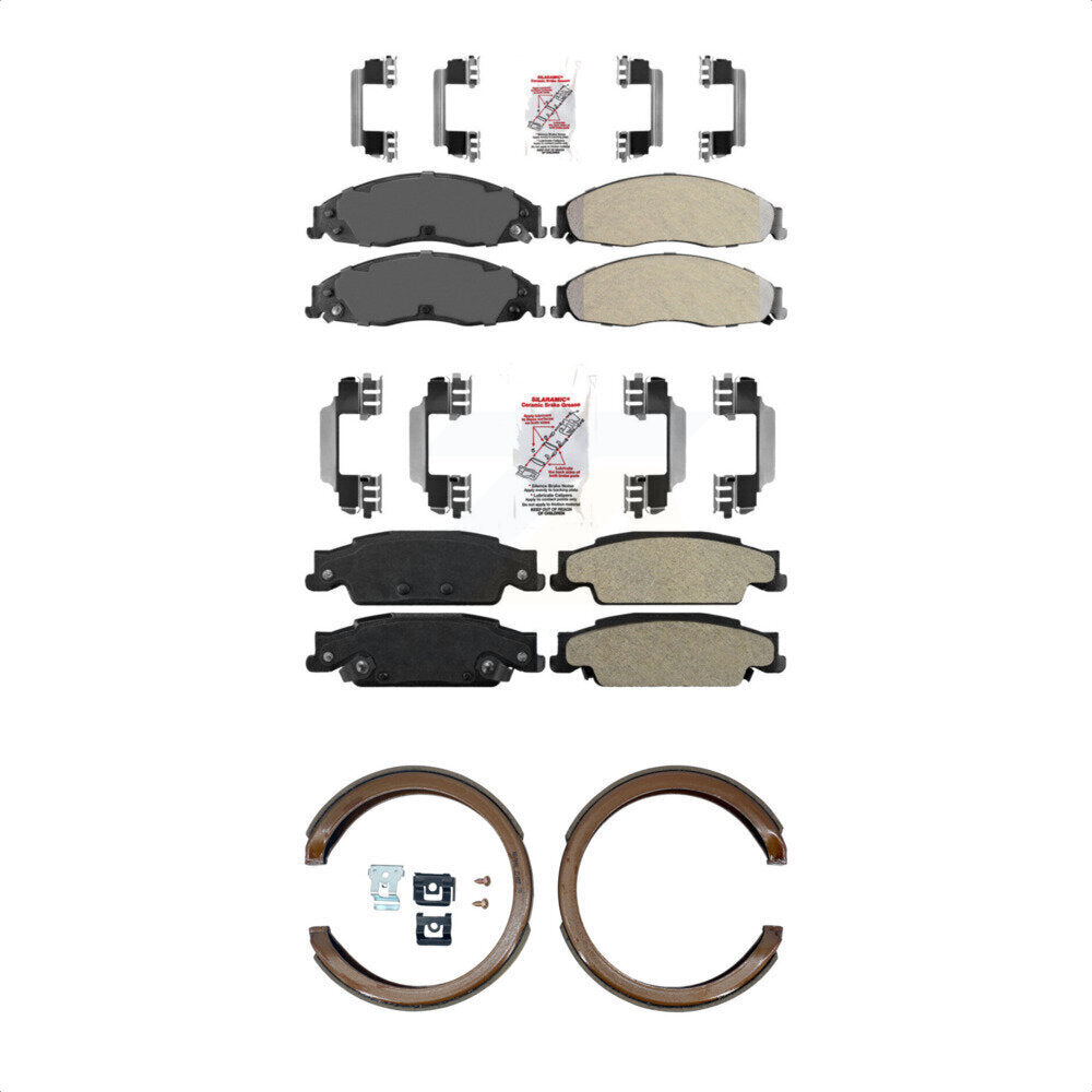 Semi-Metallic Disc Brake Pads Front Rear Kit For Cadillac CTS