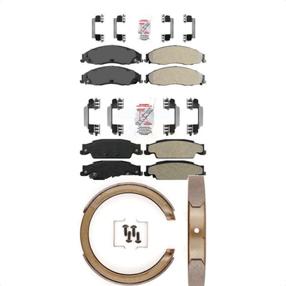Semi-Metallic Disc Brake Pads Front Rear Kit For Cadillac STS