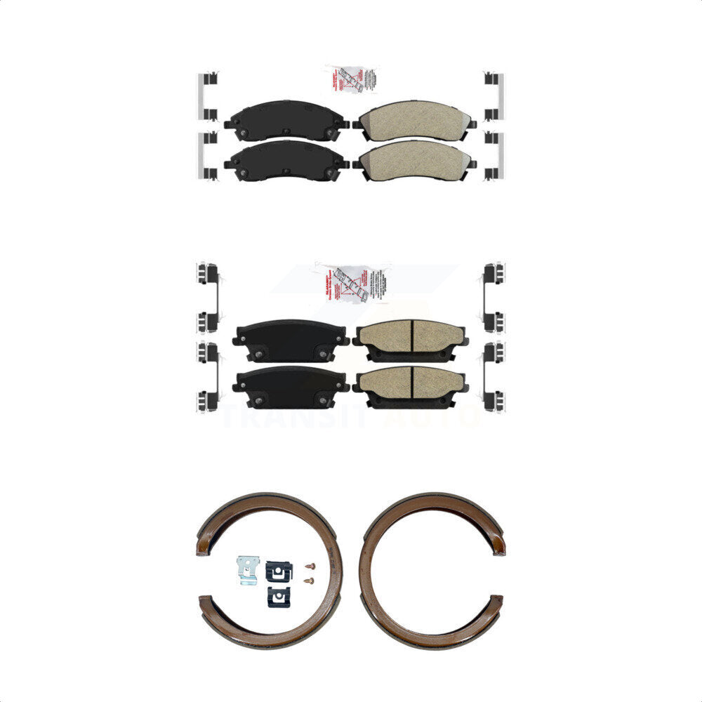 Semi-Metallic Disc Brake Pads Front Rear Kit For Cadillac CTS SRX