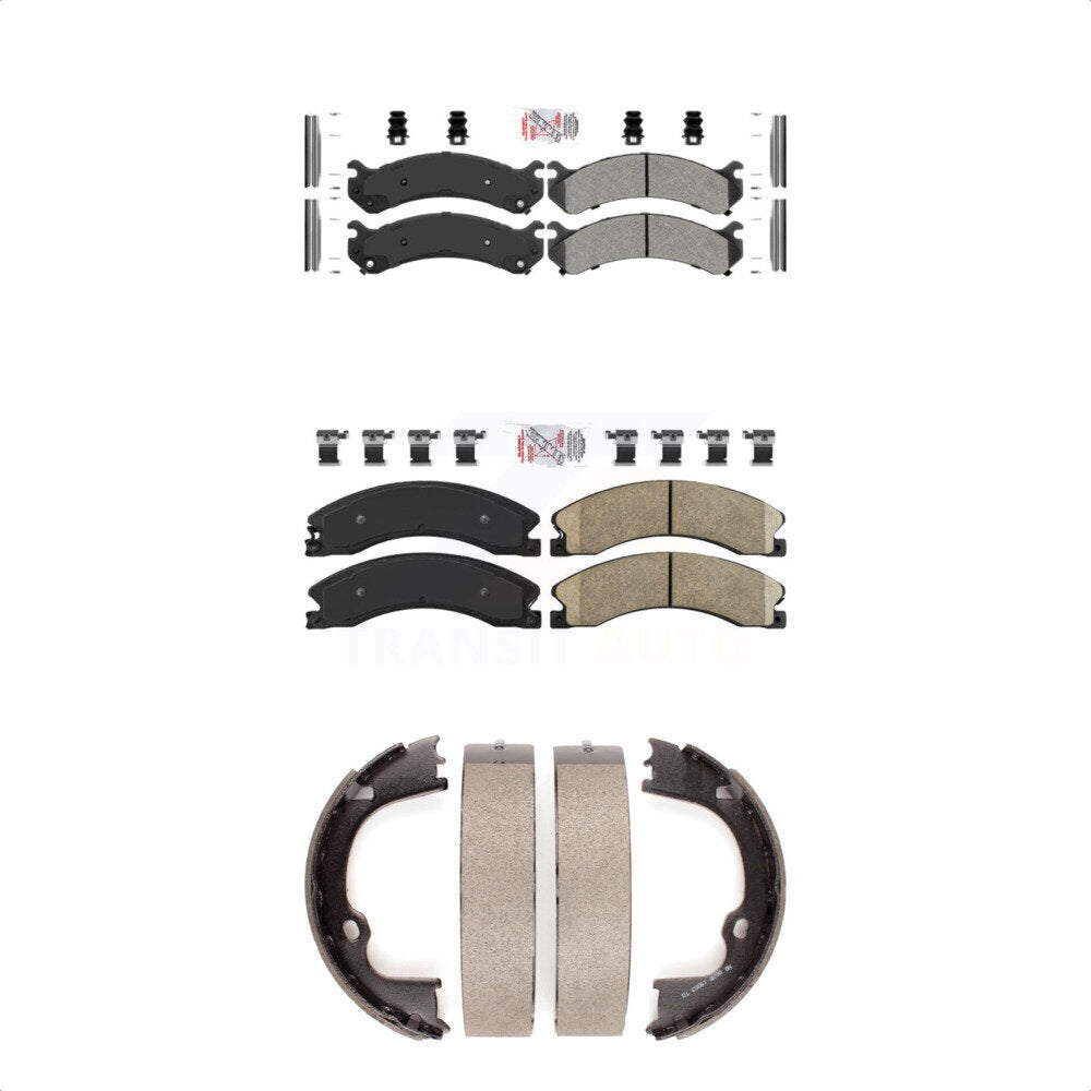 Semi-Metallic Ceramic Disc Brake Pads Front Rear Kit For GMC Savana 3500