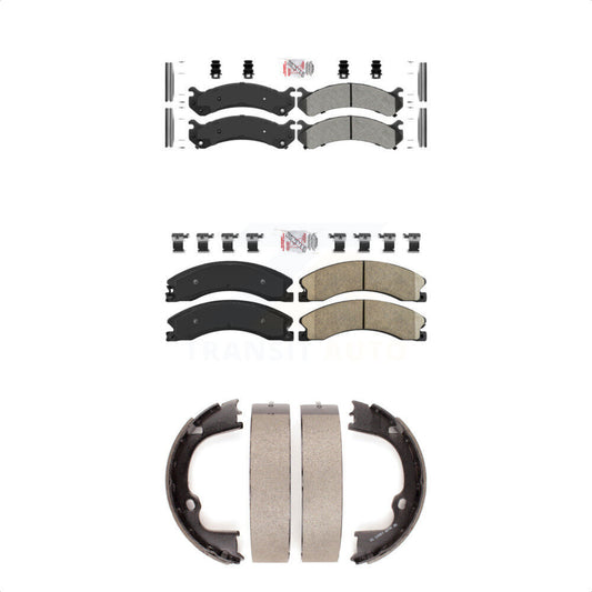 Semi-Metallic Ceramic Disc Brake Pads Front Rear Kit For GMC Savana 3500