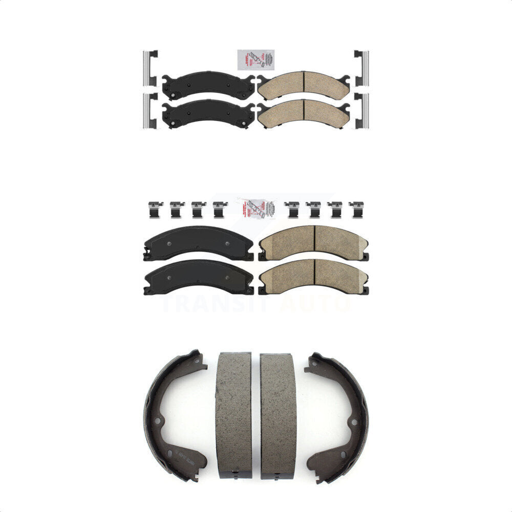 Ceramic Disc Brake Pads Front Rear Kit For Chevrolet Express 3500 GMC Savana