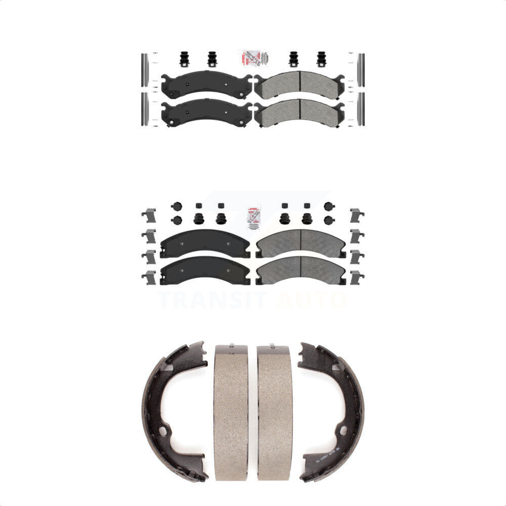 Semi-Metallic Disc Brake Pads Front Rear Kit For GMC Savana 3500