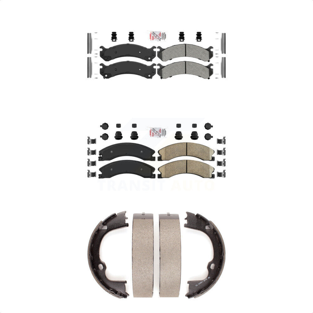 Semi-Metallic Ceramic Disc Brake Pads Front Rear Kit For GMC Savana 3500
