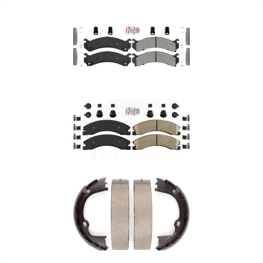 Semi-Metallic Ceramic Disc Brake Pads Front Rear Kit For GMC Savana 3500