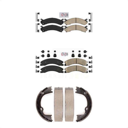 Ceramic Disc Brake Pads Front Rear Kit For GMC Savana 3500 With Dual Wheels