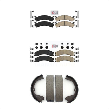 Ceramic Disc Brake Pads Front Rear Kit For Chevrolet Express 3500 GMC Savana