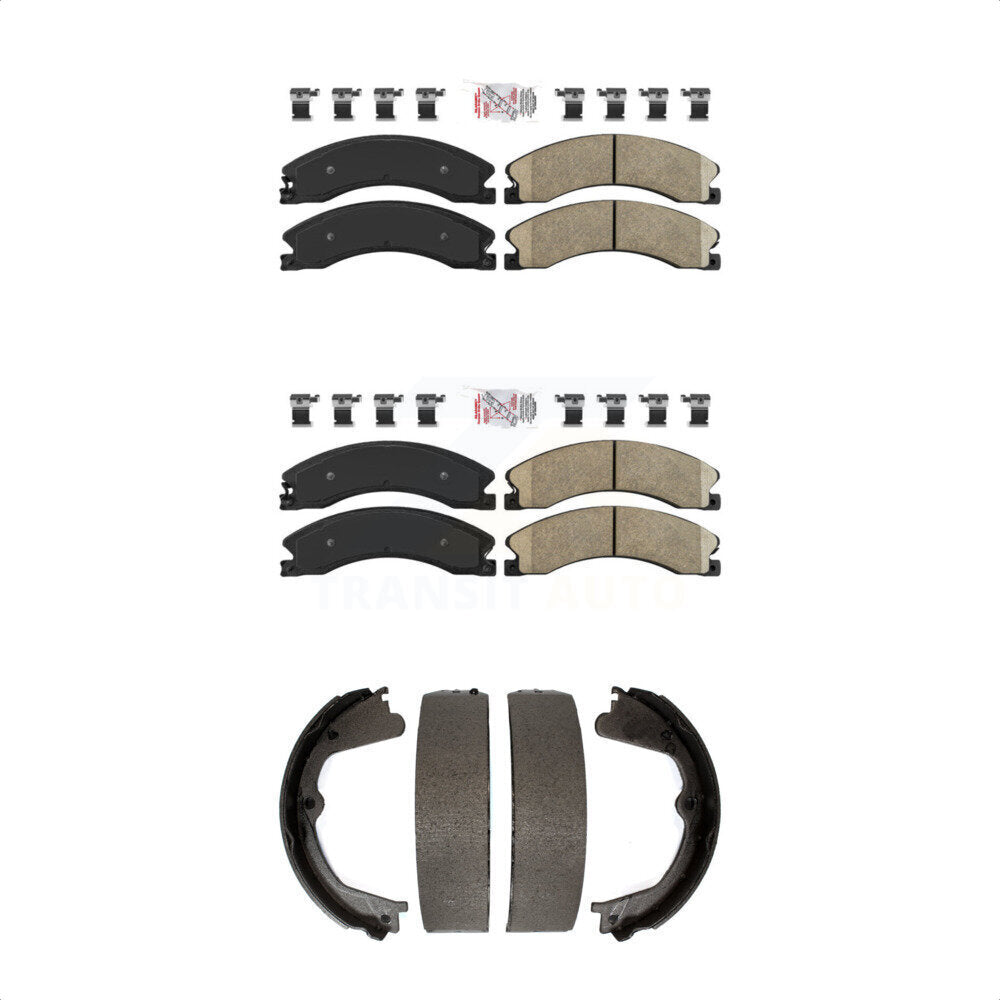 Ceramic Disc Brake Pads Front Rear Kit For Chevrolet GMC Silverado 2500 HD 3500