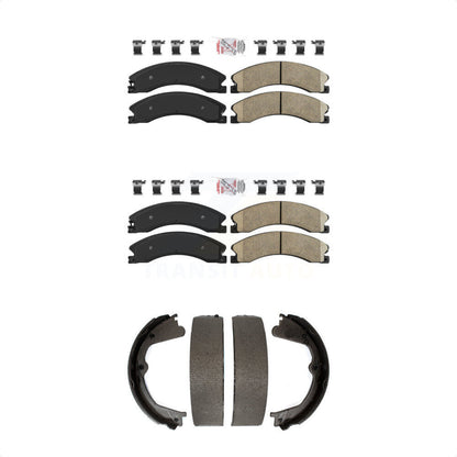 Ceramic Disc Brake Pads Front Rear Kit For Chevrolet GMC Silverado 2500 HD 3500