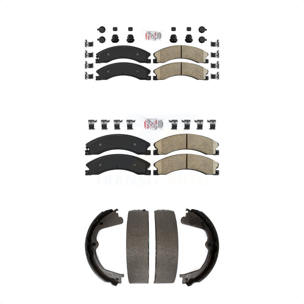 Ceramic Disc Brake Pads Front Rear Kit For Chevrolet GMC Silverado 2500 HD 3500