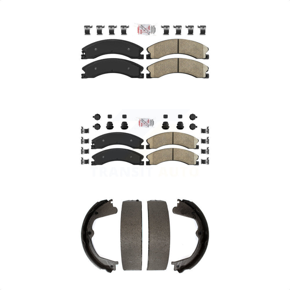 Ceramic Disc Brake Pads Front Rear Kit For Chevrolet GMC Silverado 2500 HD 3500