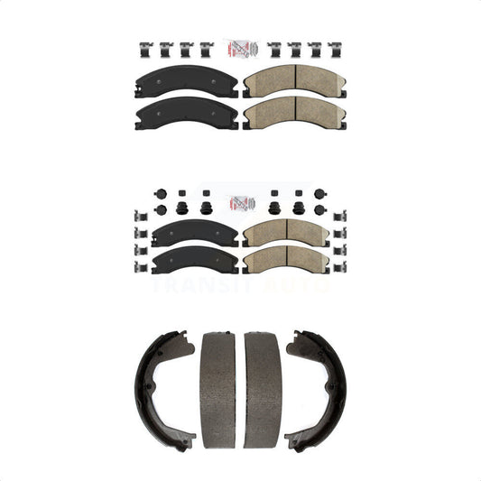 Ceramic Disc Brake Pads Front Rear Kit For Chevrolet GMC Silverado 2500 HD 3500