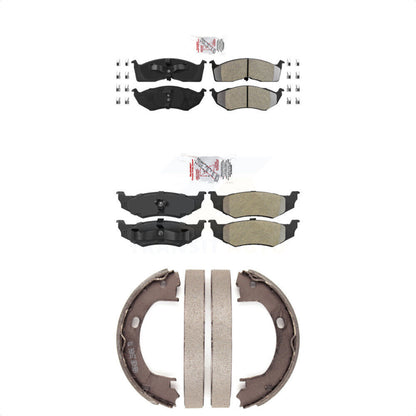 Semi-Metallic Disc Brake Pads Front Rear Kit For Neon Dodge Plymouth