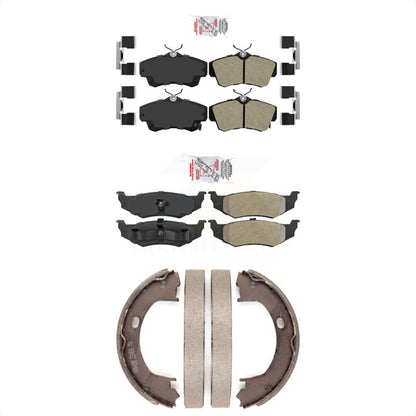 Semi-Metallic Disc Brake Pads Front Rear Kit For Chrysler PT Cruiser Dodge Neon