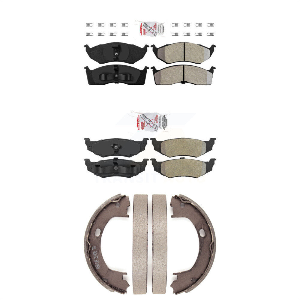 Semi-Metallic Disc Brake Pads Front Rear Kit For Chrysler Intrepid Dodge 300M