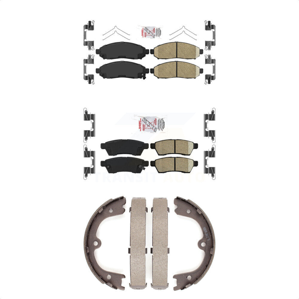 Ceramic Disc Brake Pads Front Rear Kit For Nissan Frontier Xterra