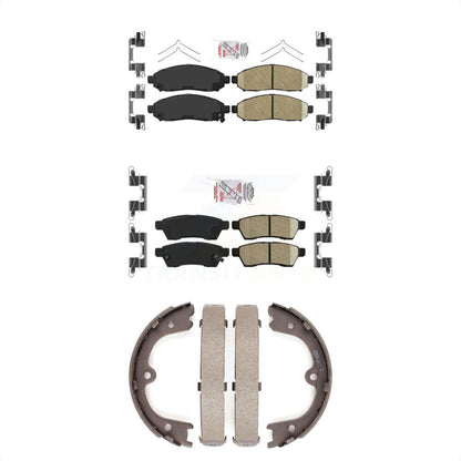 Ceramic Disc Brake Pads Front Rear Kit For Nissan Frontier Xterra