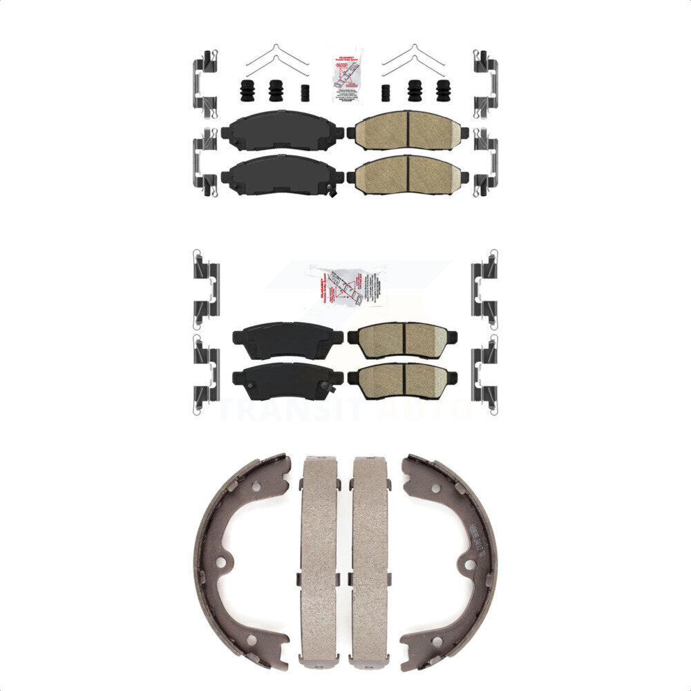 Ceramic Disc Brake Pads Front Rear Kit For Nissan Frontier Xterra