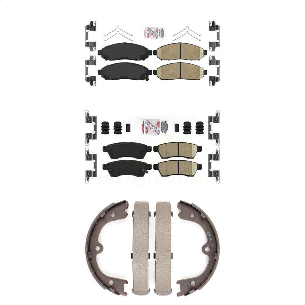 Ceramic Disc Brake Pads Front Rear Kit For Nissan Frontier Xterra
