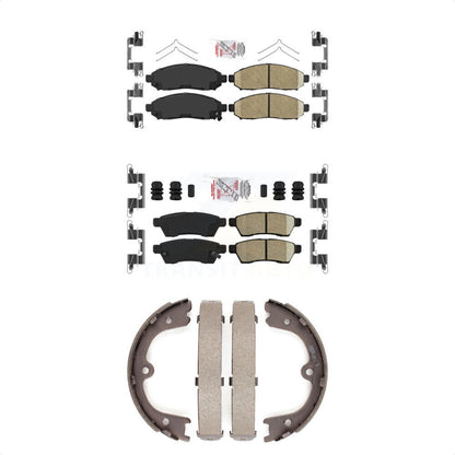 Ceramic Disc Brake Pads Front Rear Kit For Nissan Frontier Xterra