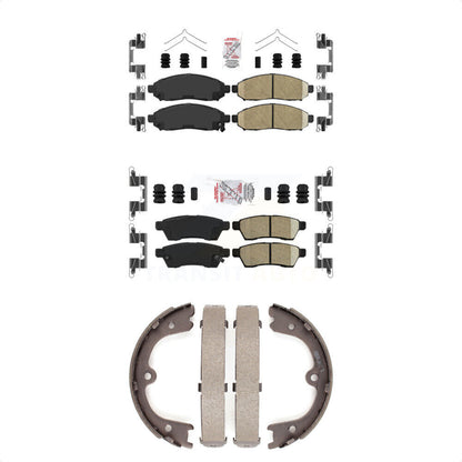 Ceramic Disc Brake Pads Front Rear Kit For Nissan Frontier Xterra