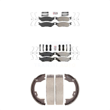 Semi-Metallic Disc Brake Pads Front Rear Kit For Ford International TerraStar IC