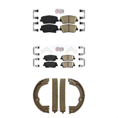 Ceramic Disc Brake Pads Front Rear Kit For Kia Sorento With Red Painted Calipers