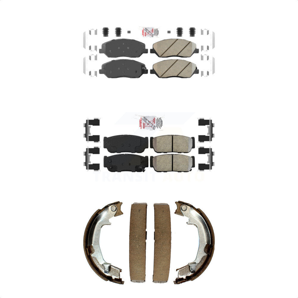 Ceramic Semi-Metallic Disc Brake Pads Front Rear Kit For Hyundai Entourage Kia
