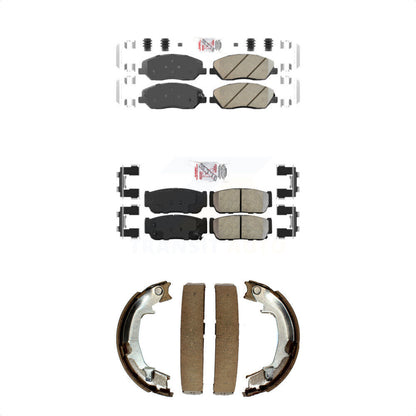 Ceramic Semi-Metallic Disc Brake Pads Front Rear Kit For Hyundai Entourage Kia