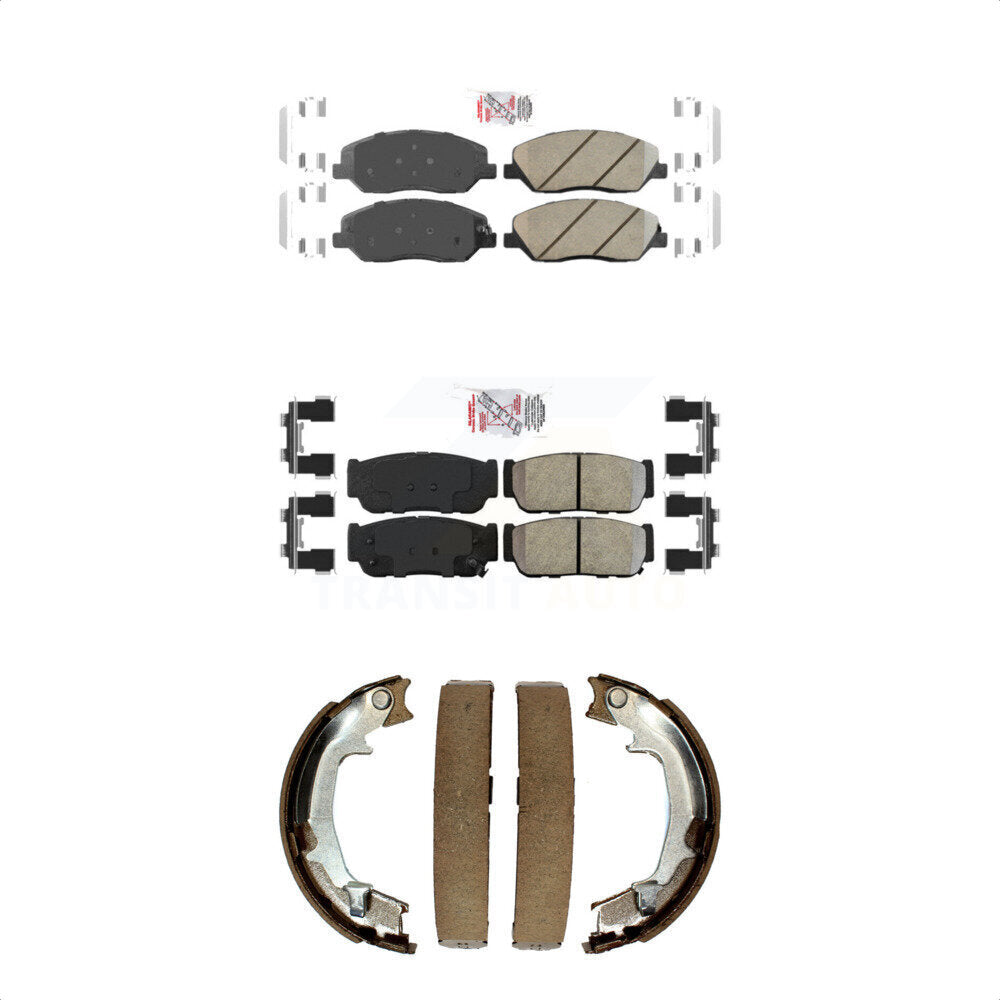 Ceramic Semi-Metallic Disc Brake Pads Front Rear Kit For Hyundai Entourage Kia