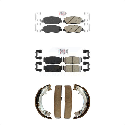 Ceramic Semi-Metallic Disc Brake Pads Front Rear Kit For Hyundai Entourage Kia