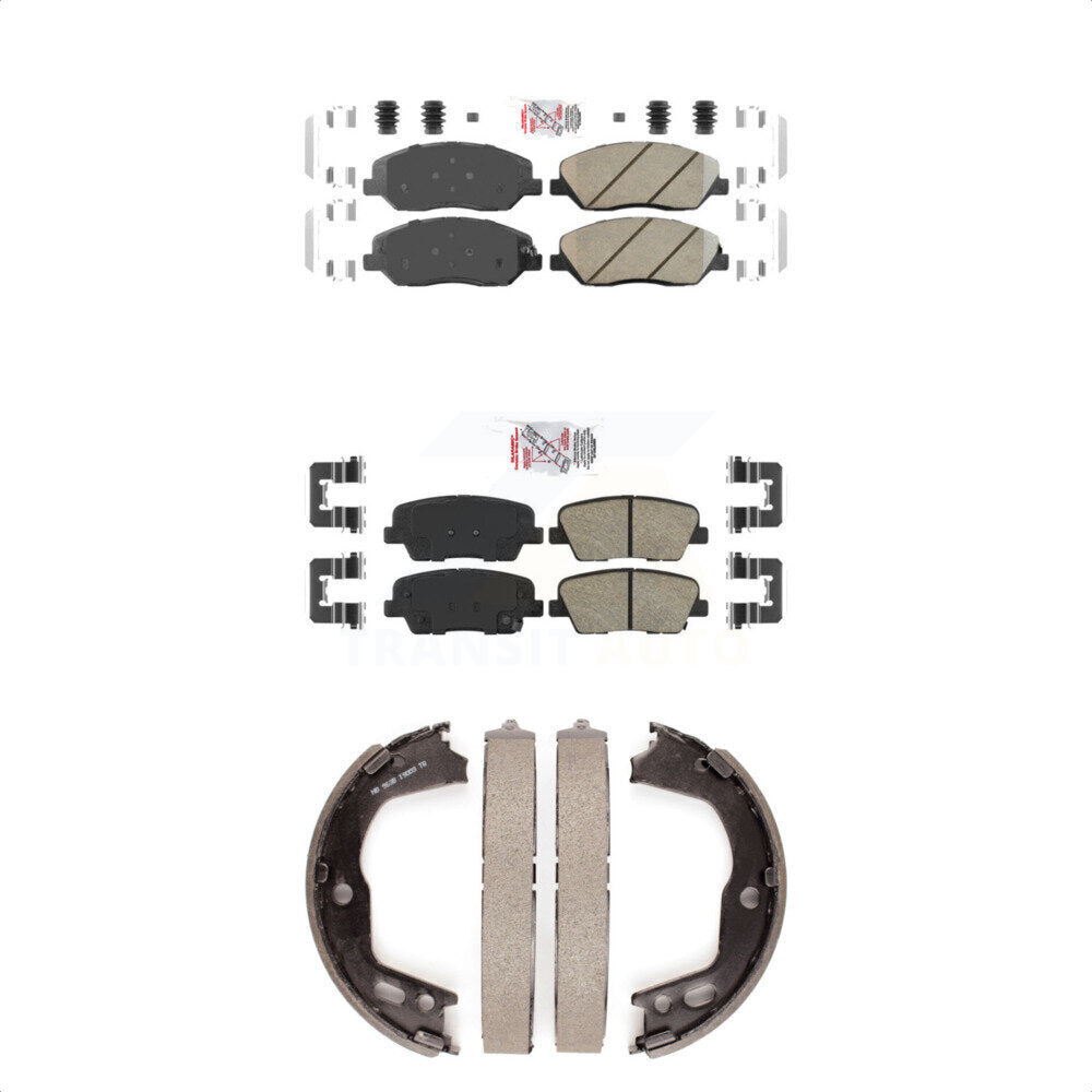 Ceramic Disc Brake Pads Front Rear Kit For Hyundai Genesis 3.8L