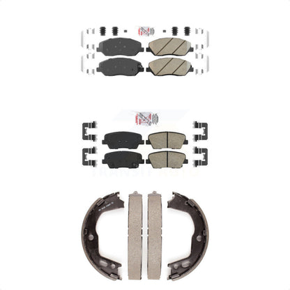 Ceramic Disc Brake Pads Front Rear Kit For Hyundai Genesis 3.8L