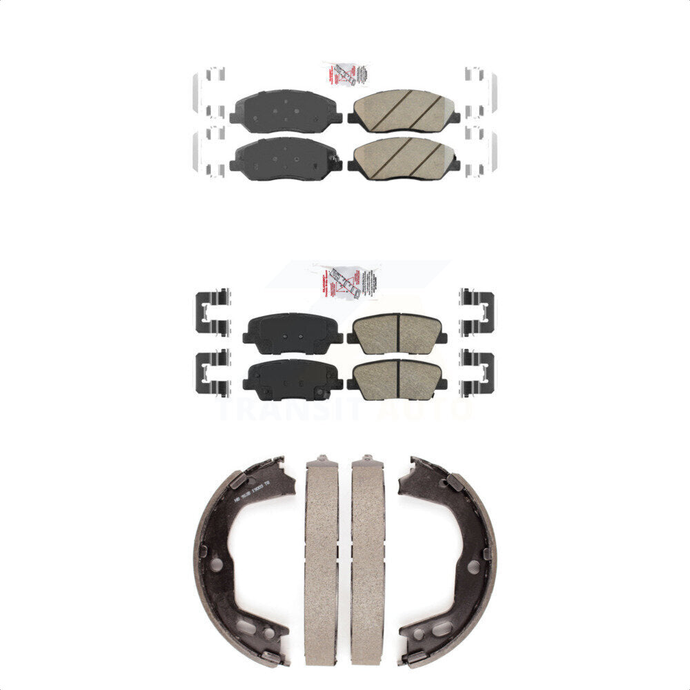 Ceramic Disc Brake Pads Front Rear Kit For Hyundai Genesis 3.8L
