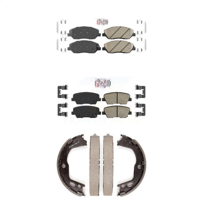 Ceramic Disc Brake Pads Front Rear Kit For Hyundai Genesis 3.8L