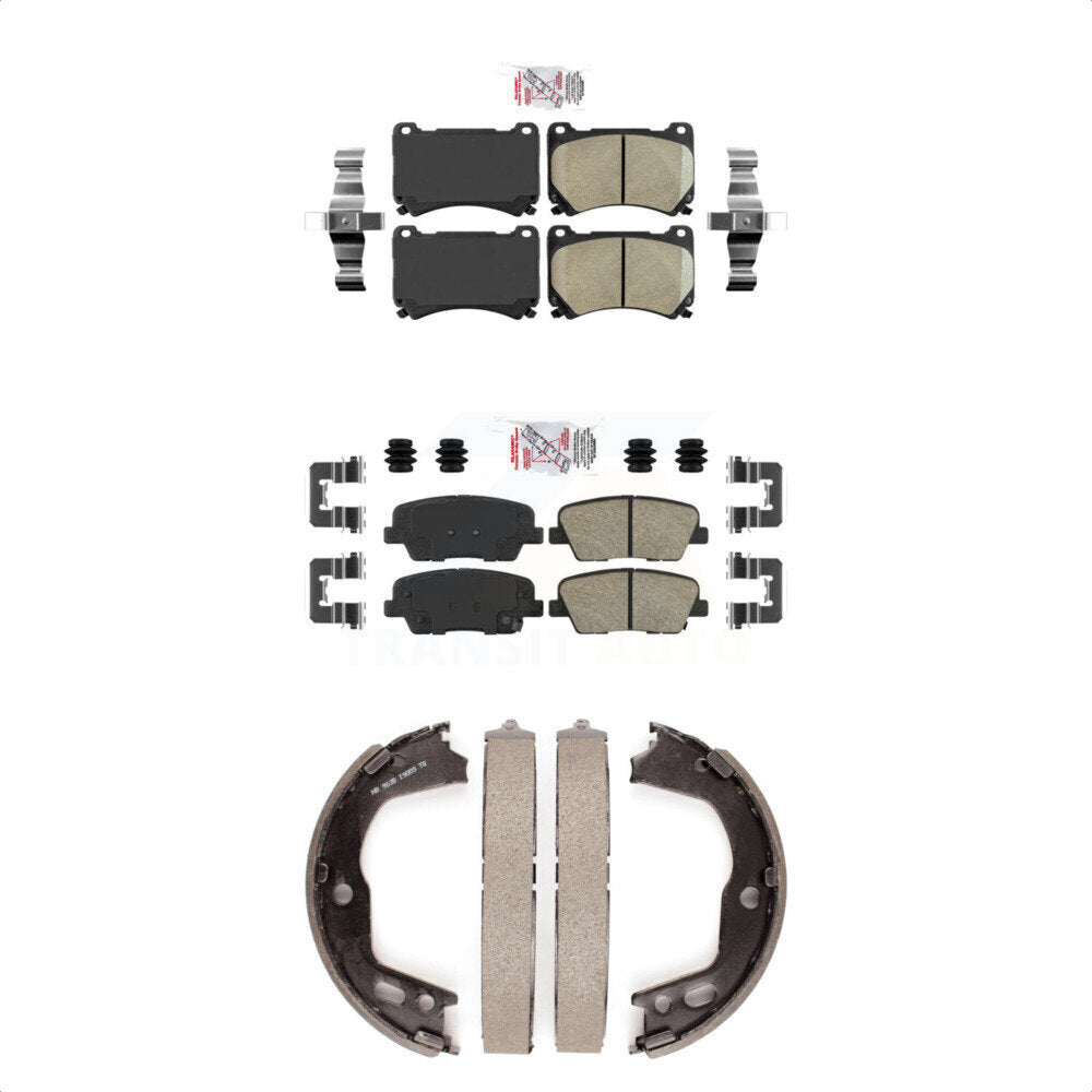 Ceramic Disc Brake Pads Front Rear Kit For Hyundai Genesis Equus