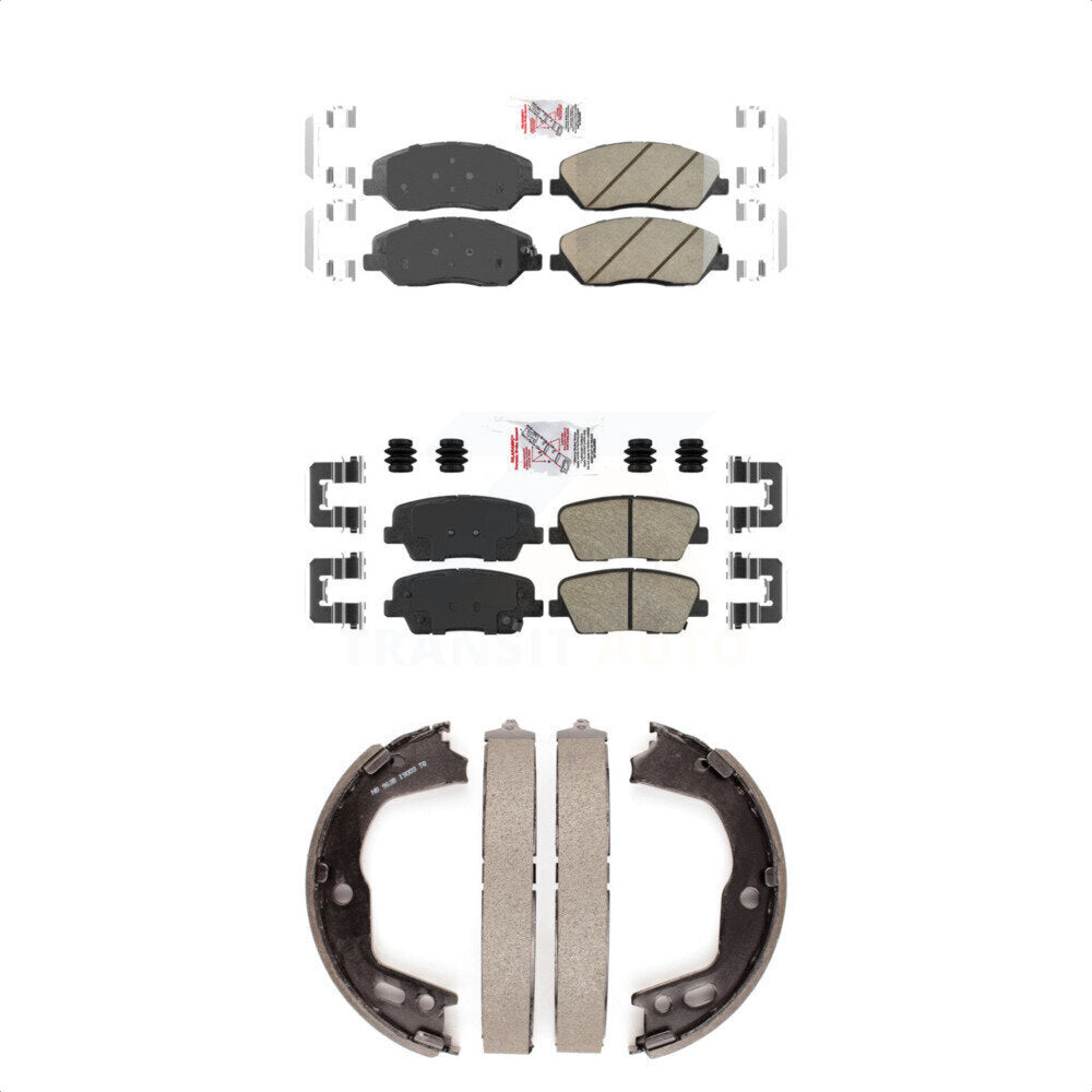 Ceramic Disc Brake Pads Front Rear Kit For Hyundai Genesis 3.8L