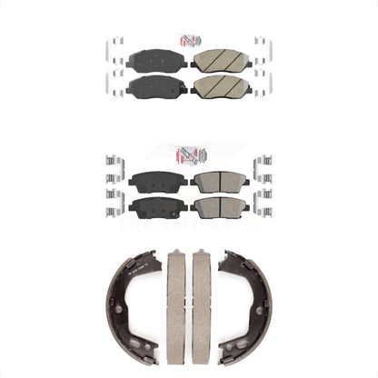 Ceramic Disc Brake Pads Front Rear Kit For Hyundai Genesis 3.8L