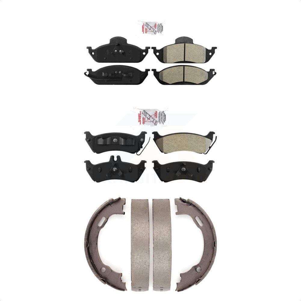 Semi-Metallic Disc Brake Pads Front Rear Kit For Mercedes-Benz ML320 ML350 ML430