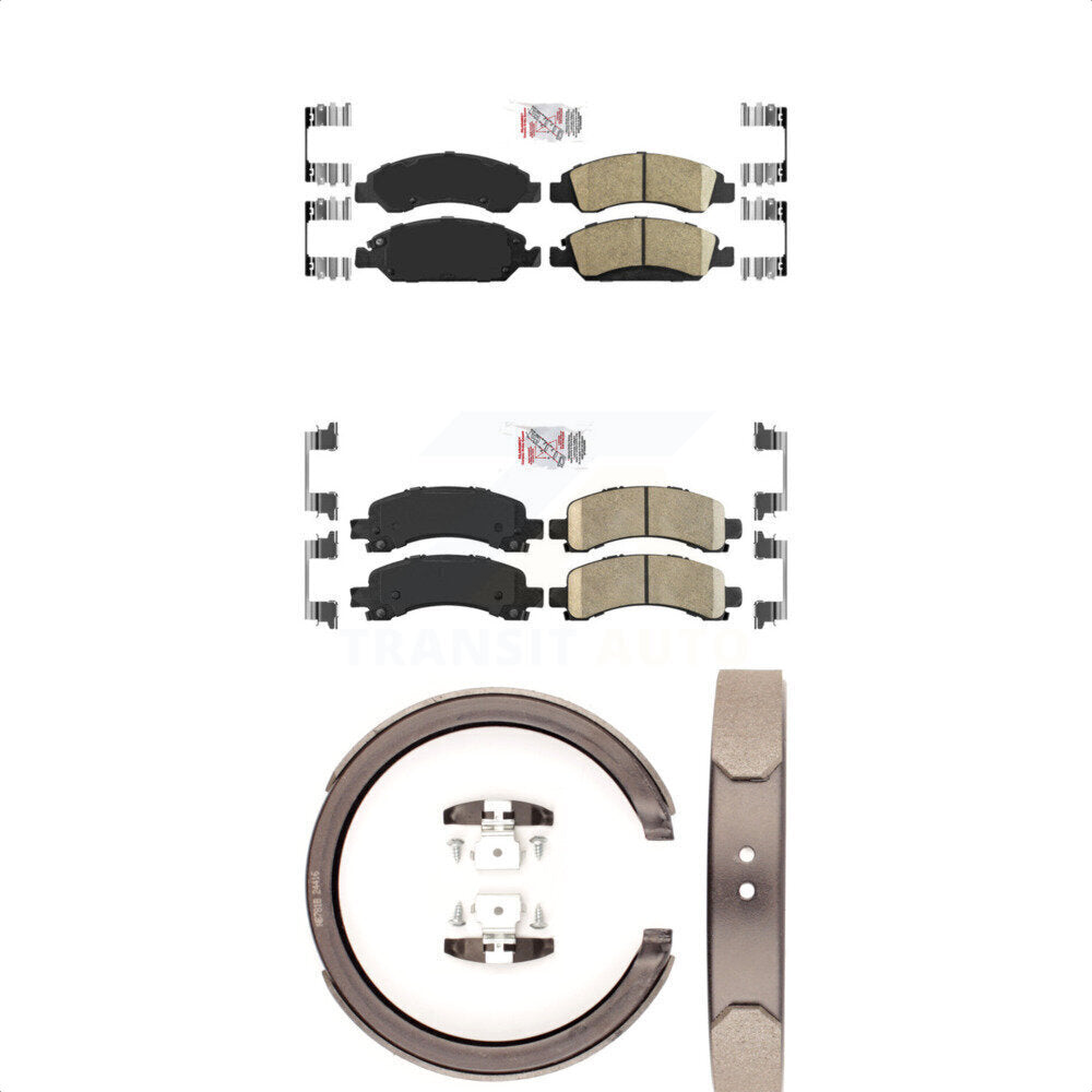 Ceramic Disc Brake Pads Front Rear Kit For Chevrolet Express 1500 GMC Savana