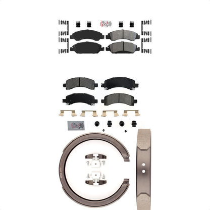 Semi-Metallic Disc Brake Pads Front Rear Kit For Chevrolet Express 1500 GMC