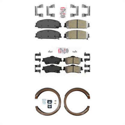 Semi-Metallic Disc Brake Pads Front Rear Kit For 2008-2009 Pontiac G8 Base GT