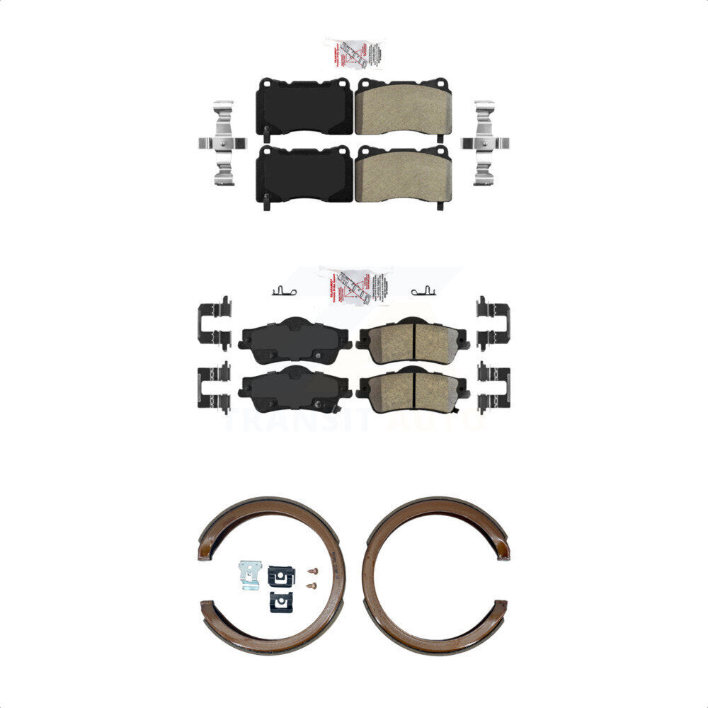 Semi-Metallic Disc Brake Pads Front Rear Kit For 2009 Pontiac G8 GXP