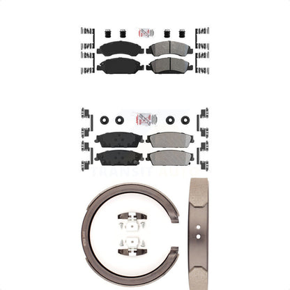 Semi-Metallic Disc Brake Pads Front Rear Kit For Chevrolet GMC Sierra 1500 Tahoe